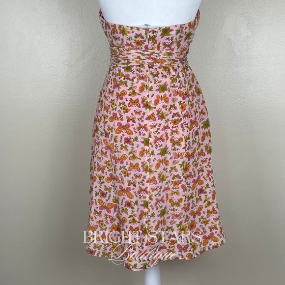 Extremely Rare Vintage Butterfly Dress ASO Charlie Monster In Law Strapless JLO - Picture 6 of 14